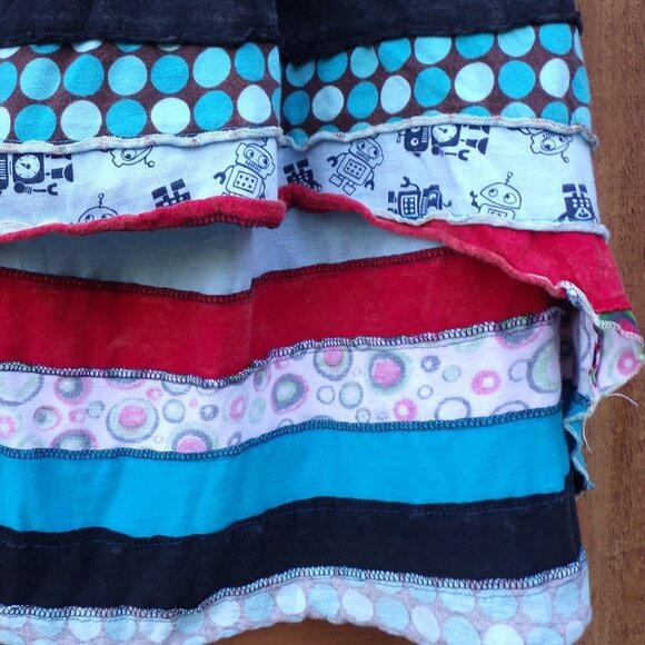 Rising International Girls Boho Gypsy Hippie High-Low Skirt. Cute & Colorful! - Picture 5 of 10